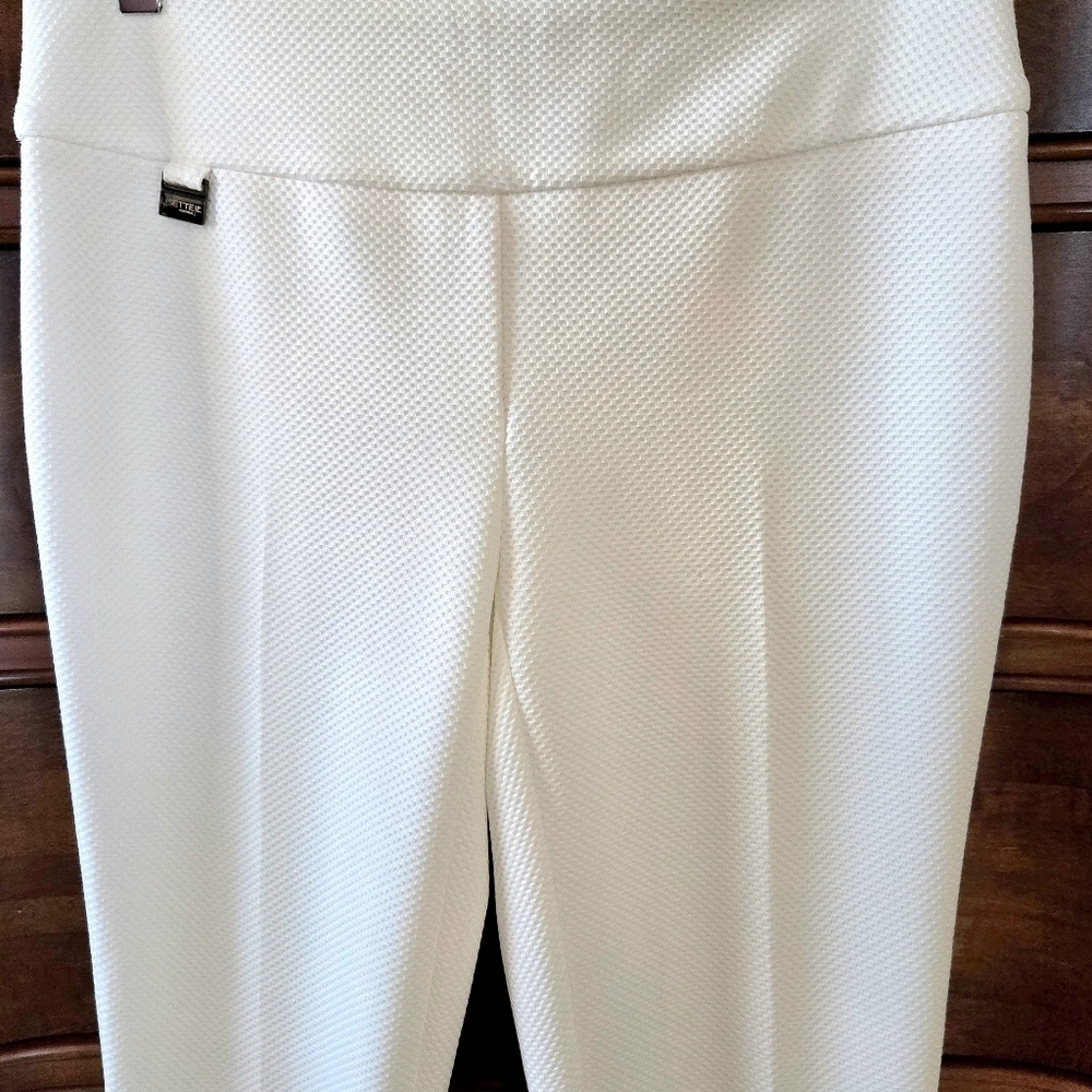 Lisettel Montreal Pullon ankle pants, White, 2 - Picture 3 of 14